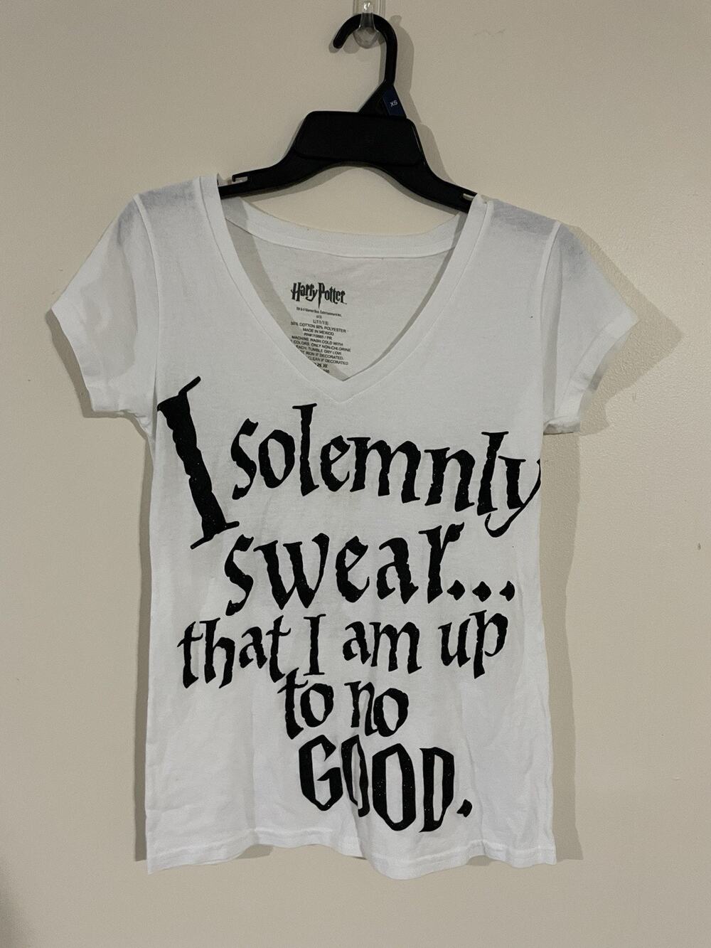 Harry Potter I Swear Tee Shirt Girl Sz 11-13 Large